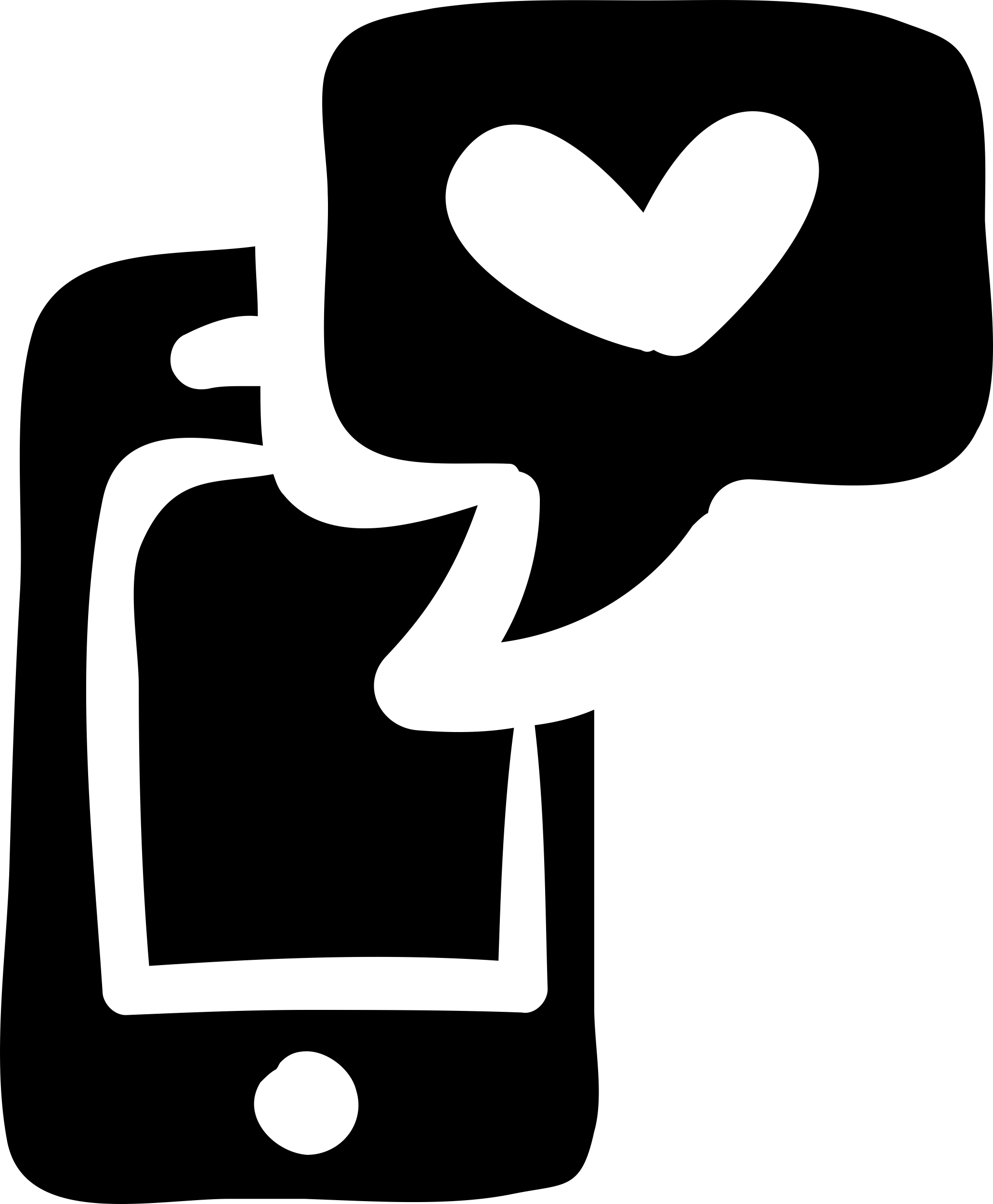 Cellphone With Heart Notification Message Stencil Svg Design File Free Vectors